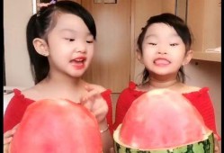 双胞胎吃瓜大赛