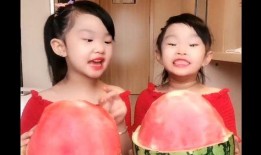 双胞胎吃瓜大赛